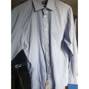NWT Chaps Mens White Dress Shirt Size L 15-15.5